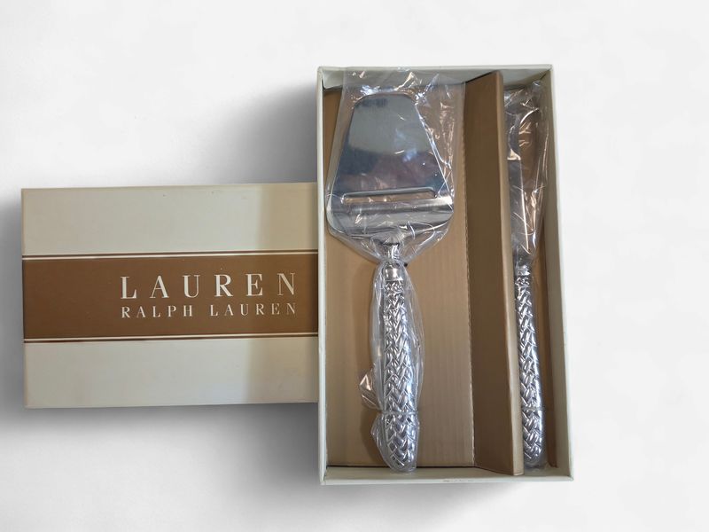 Ralph Lauren Equestrian Braid 2-PC Cheese Knife Set - RS5548