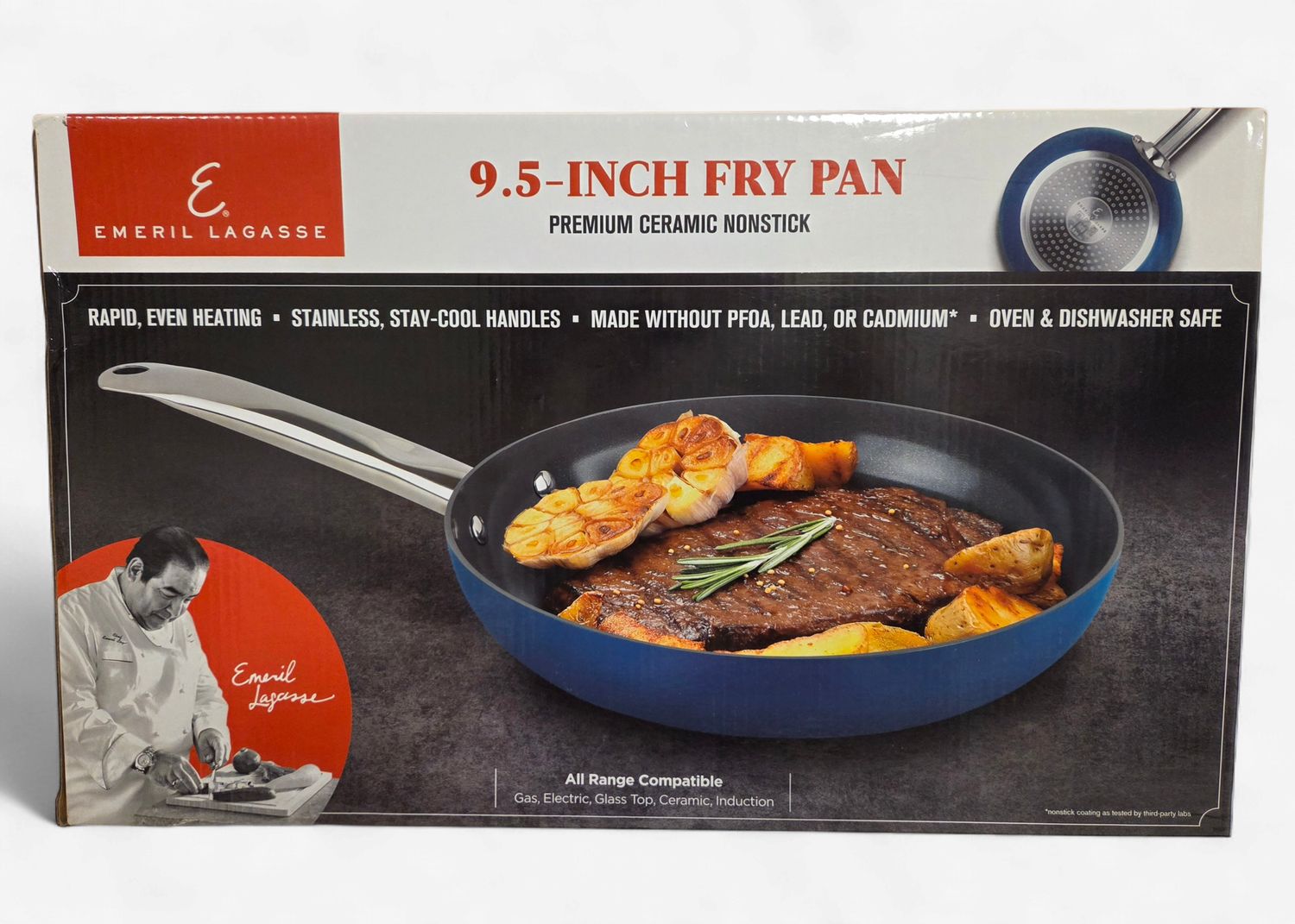 Emeril Lagasse Everyday 9.5" Fry Pan, Blue - RS5565