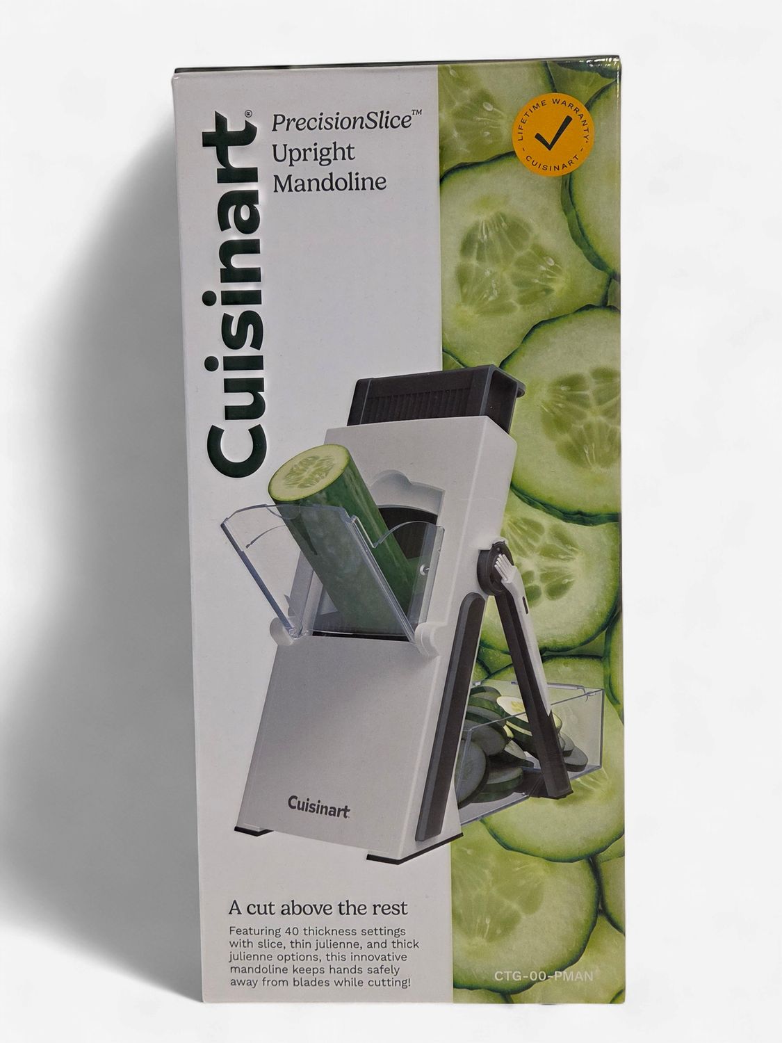 Cuisinart PrecisionSlice™ Upright Mandoline, White/Gray - RS5568