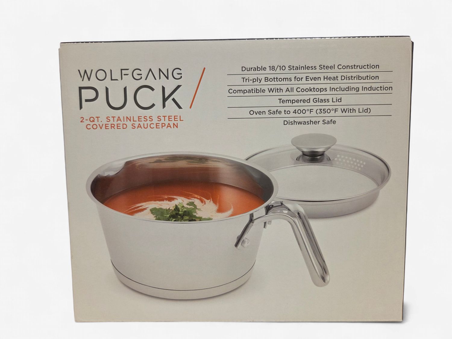 Wolfgang Puck 2 QT Stainless Steel Covered Saucepan - RS5555