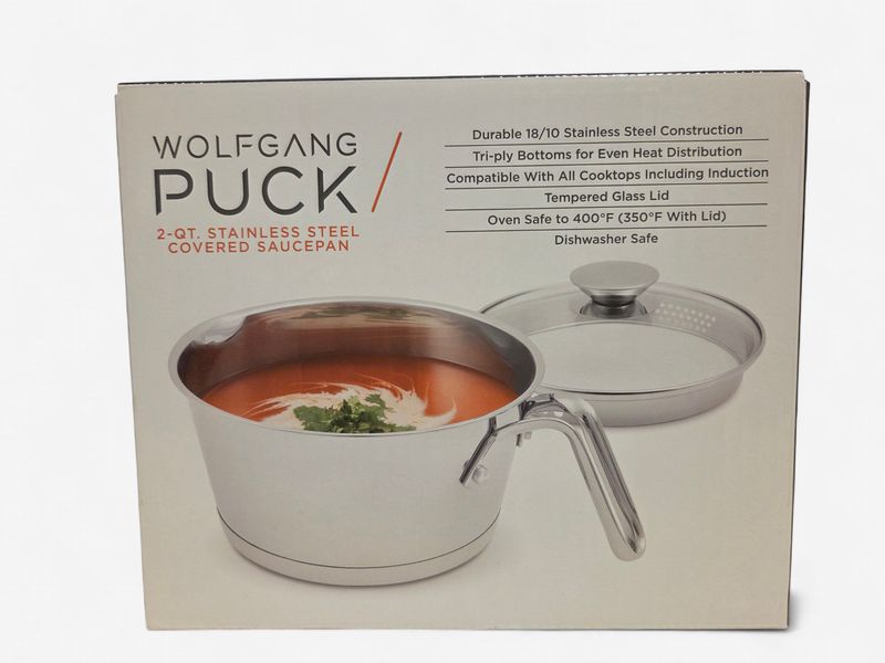 Wolfgang Puck 2 QT Stainless Steel Covered Saucepan - RS5555