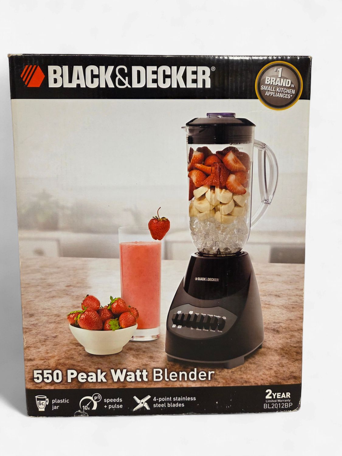 Black &amp; Decker 550 Peak Watt Blender, Black - RS5577