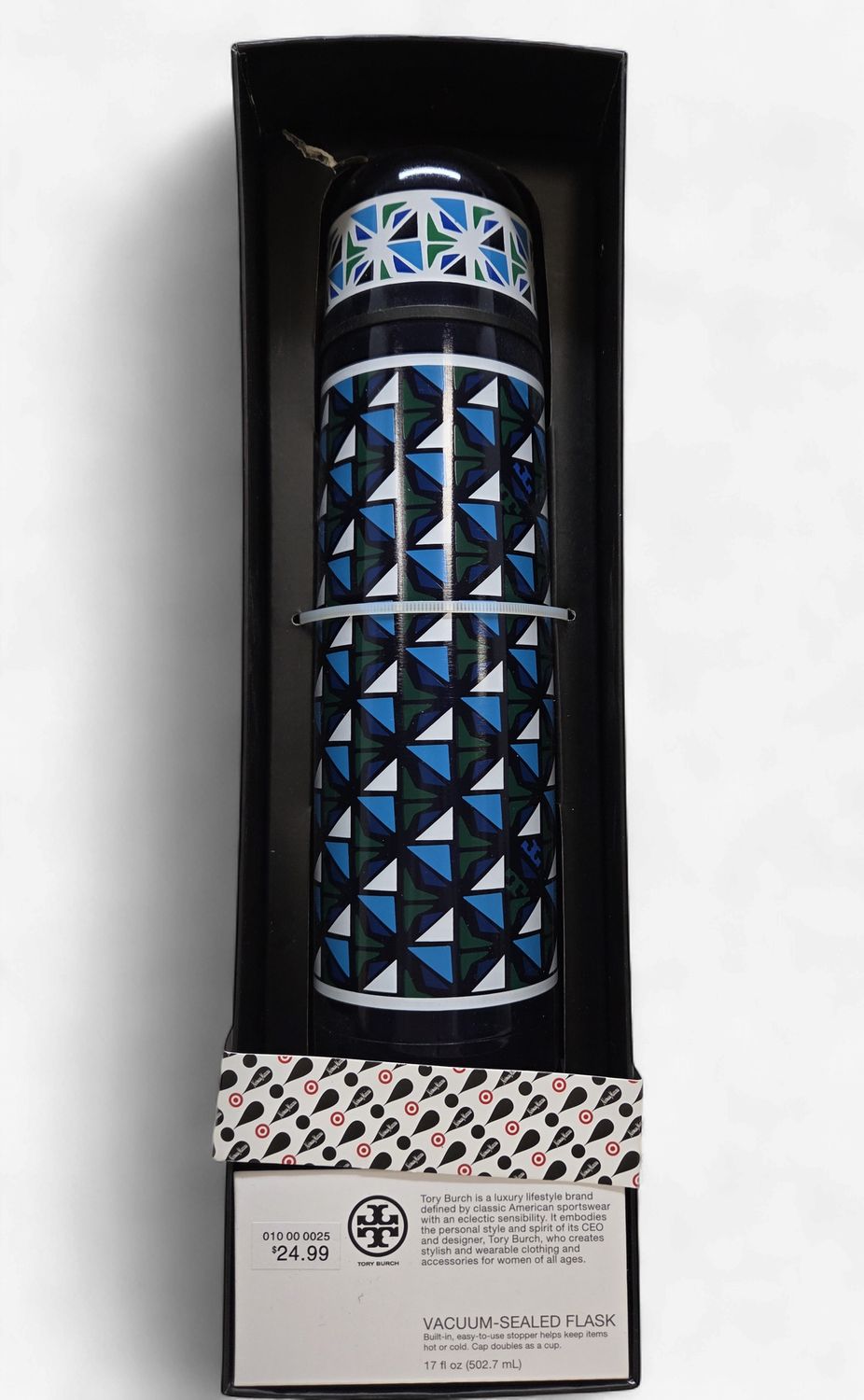 Tory Burch 17 oz. Vacuum-Sealed Flask - RS5596