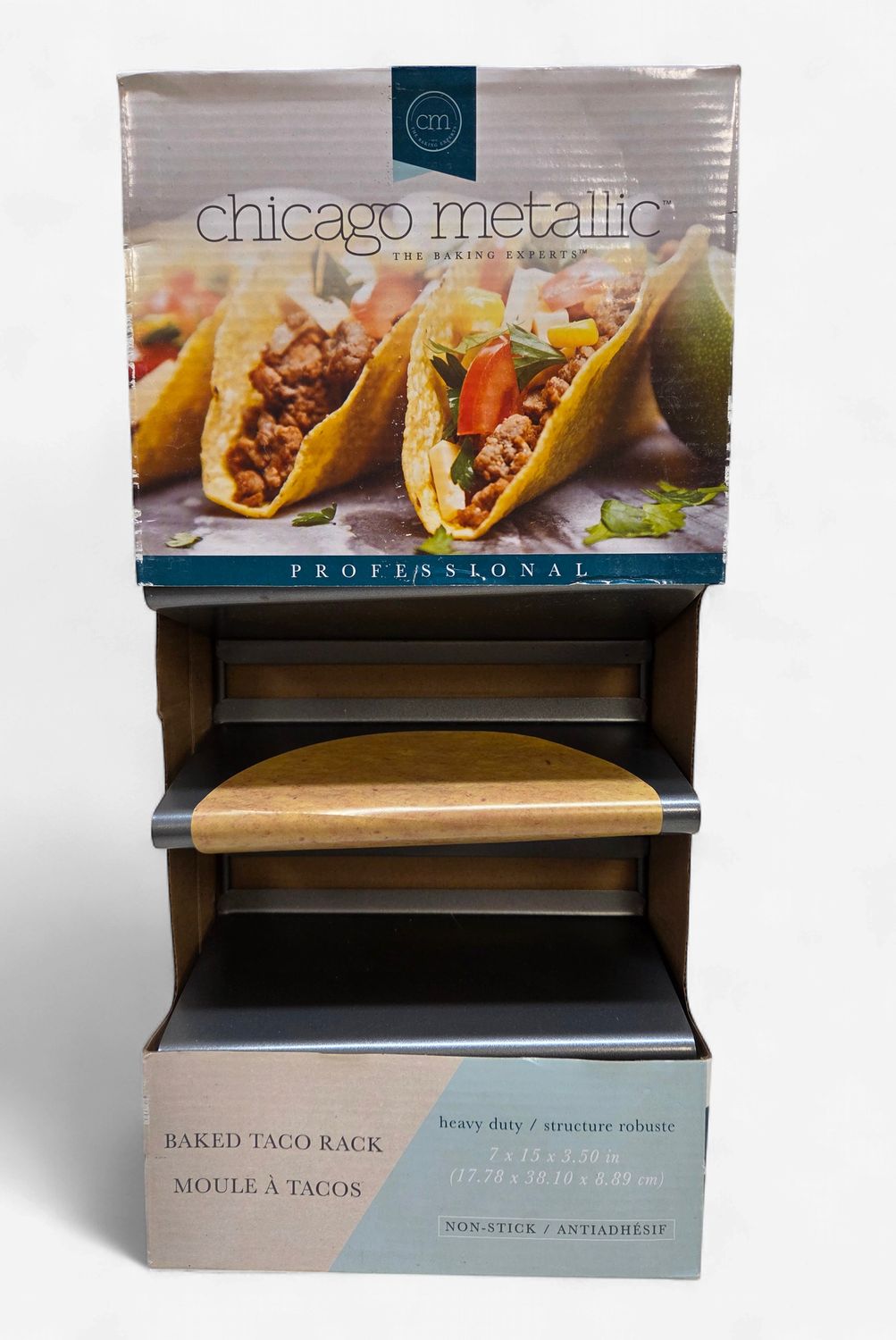 Chicago Metallic Professional 4 Shell Baked Taco Rack - RS5622