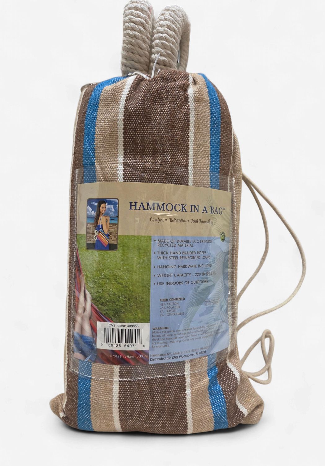 Bliss Hammock in a Bag, Multi/Stripe - RS5620
