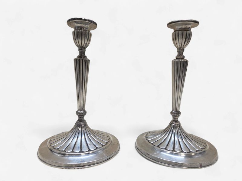 K. Uyeda Sterling 950 Candlestick Pair - RS5631