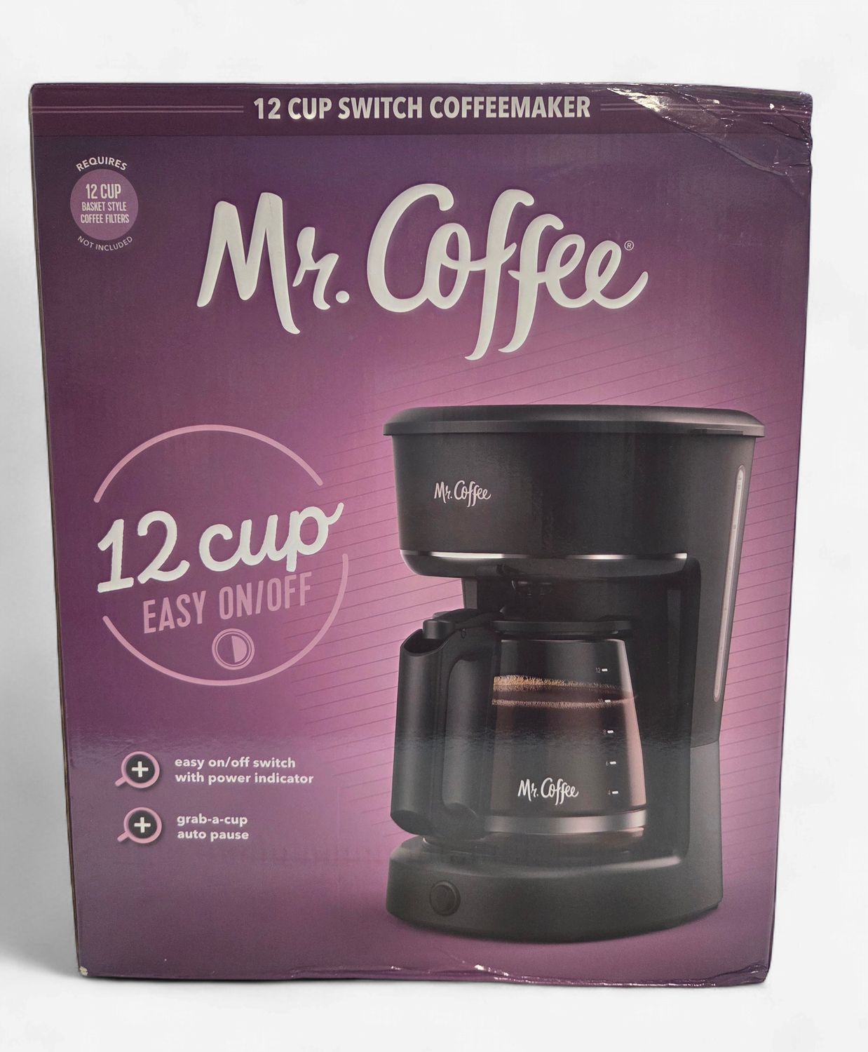 Mr. Coffee 12 Cup Switch Coffee Maker, Black - RS5635