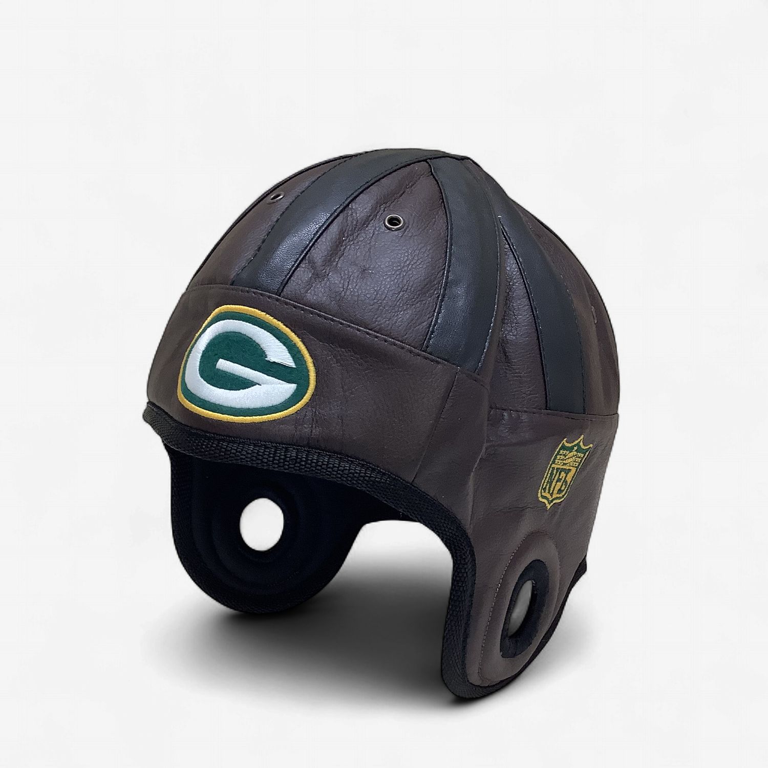 Vintage NFL Green Bay Packers Reebok Faux Leather Football Helmet - RS5646