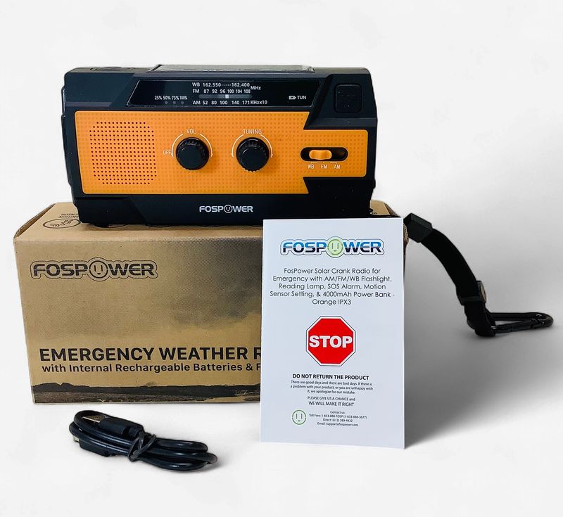 FosPower Emergency Weather Radio - RS5663