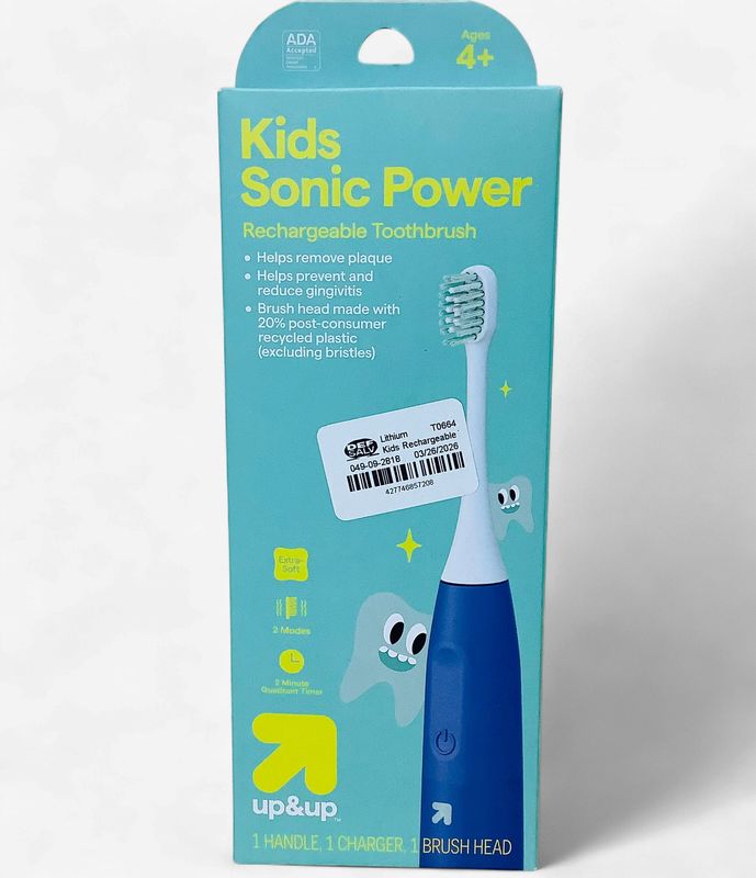 Up&amp;Up Kids Sonic Power Rechargeable Toothbrush (Ages 4+) - RS5666