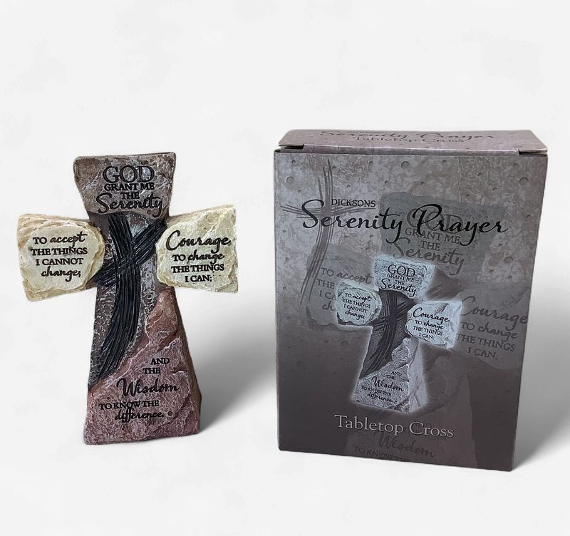 Dicksons Serenity Prayer Tabletop Cross - RS5665