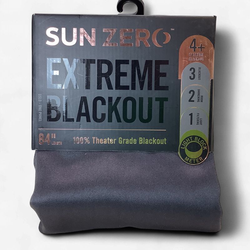 Sun Zero Extreme Blackout Curtain Panel, Coal - RS5670
