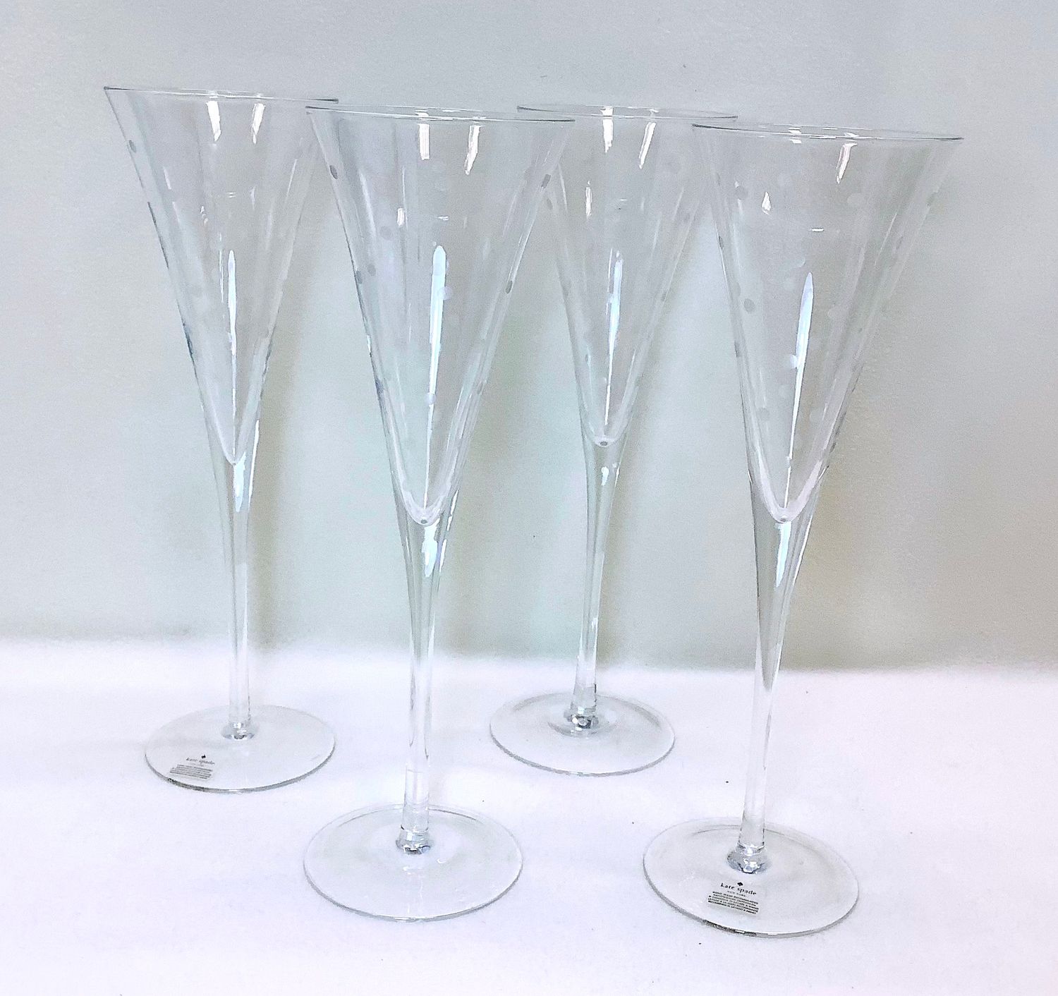 Kate Spade Larabee Dot Toasting Flutes (Set of 4) - RS5672