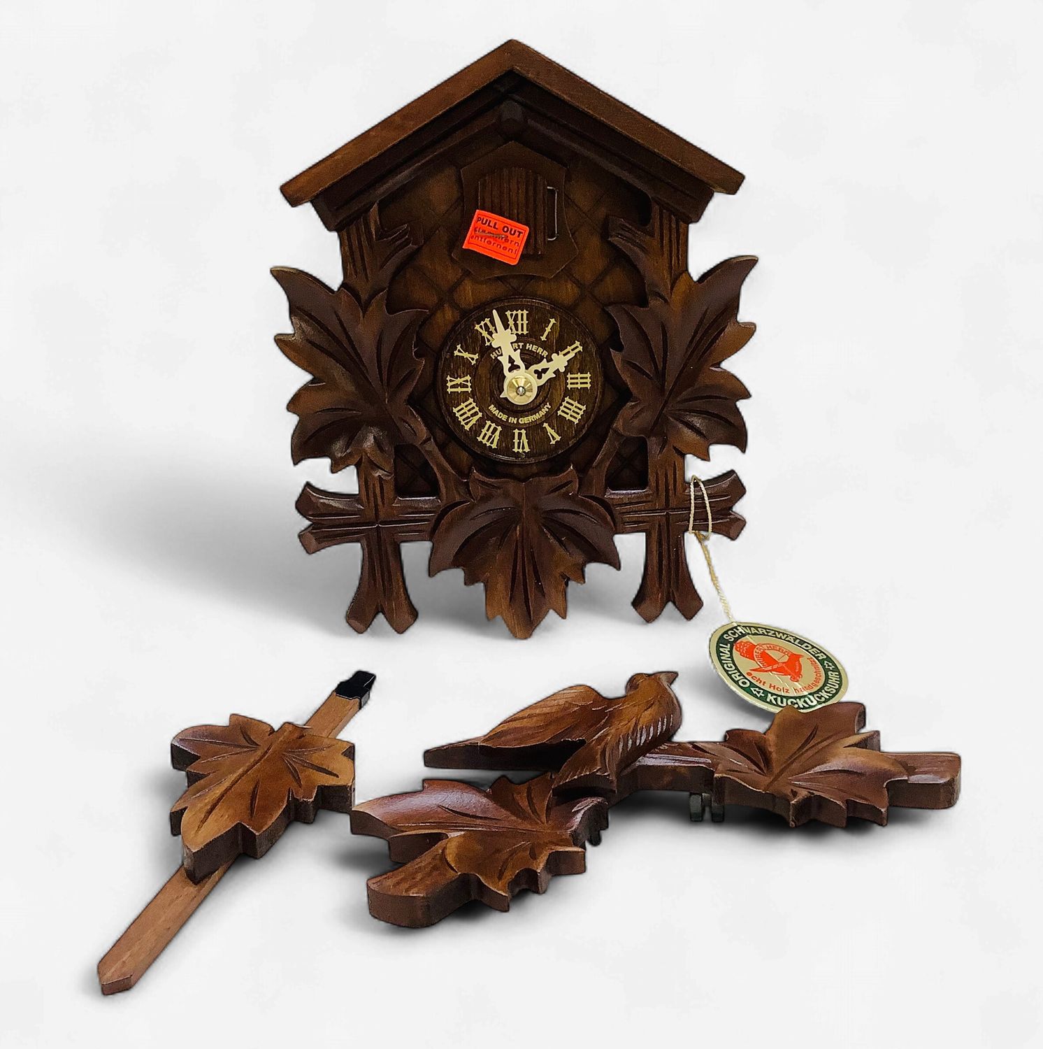 Hubert Herr German Black Forest Cuckoo Clock, D-78098 - RS5660