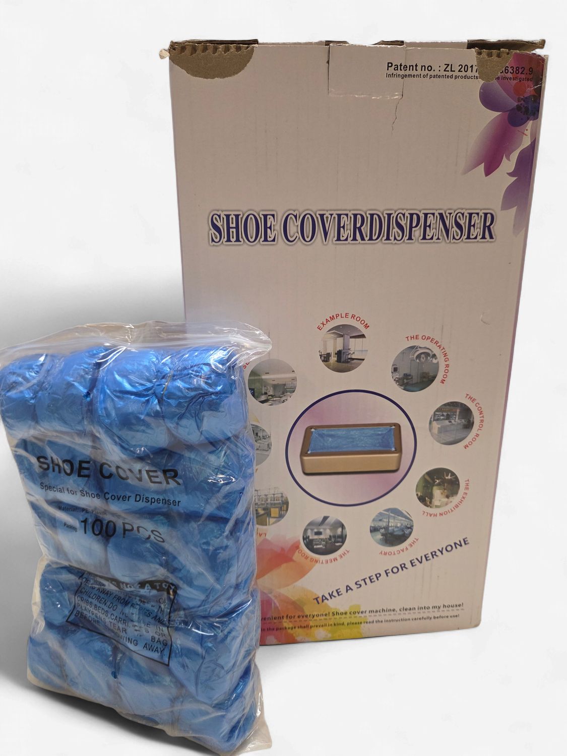 Automatic Shoe Cover Dispenser Machine with Shoe Covers - RS5686