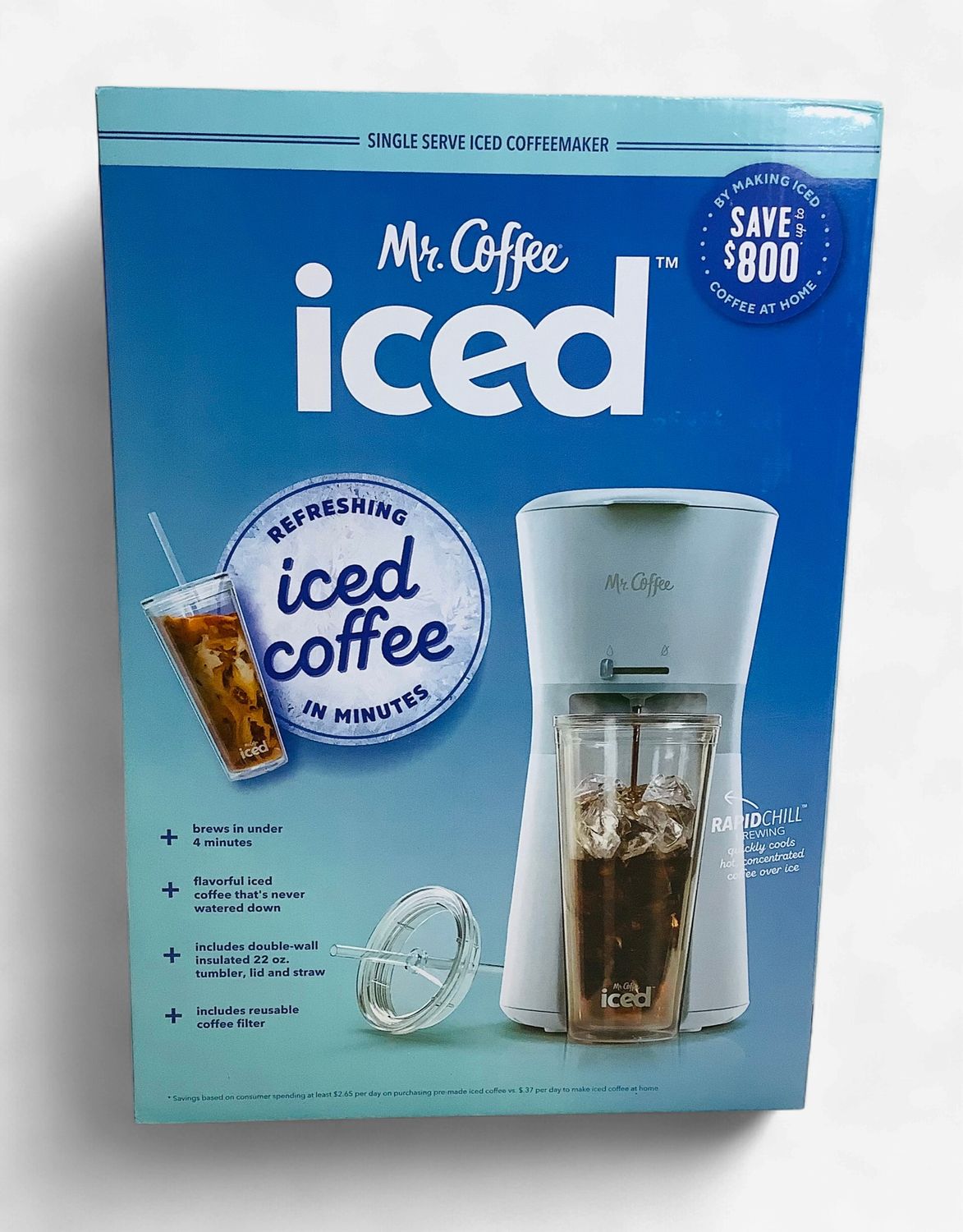 Mr. Coffee Iced Coffee Maker with Reuseable Tumbler and Coffee Filter - RS5674