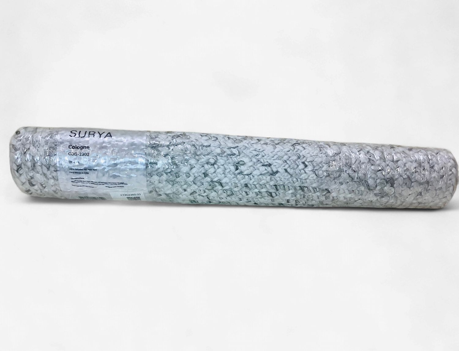 Surya Cologne COG-2302 Modern Hand Woven Rug, 2' x 3', Gray - RS5696