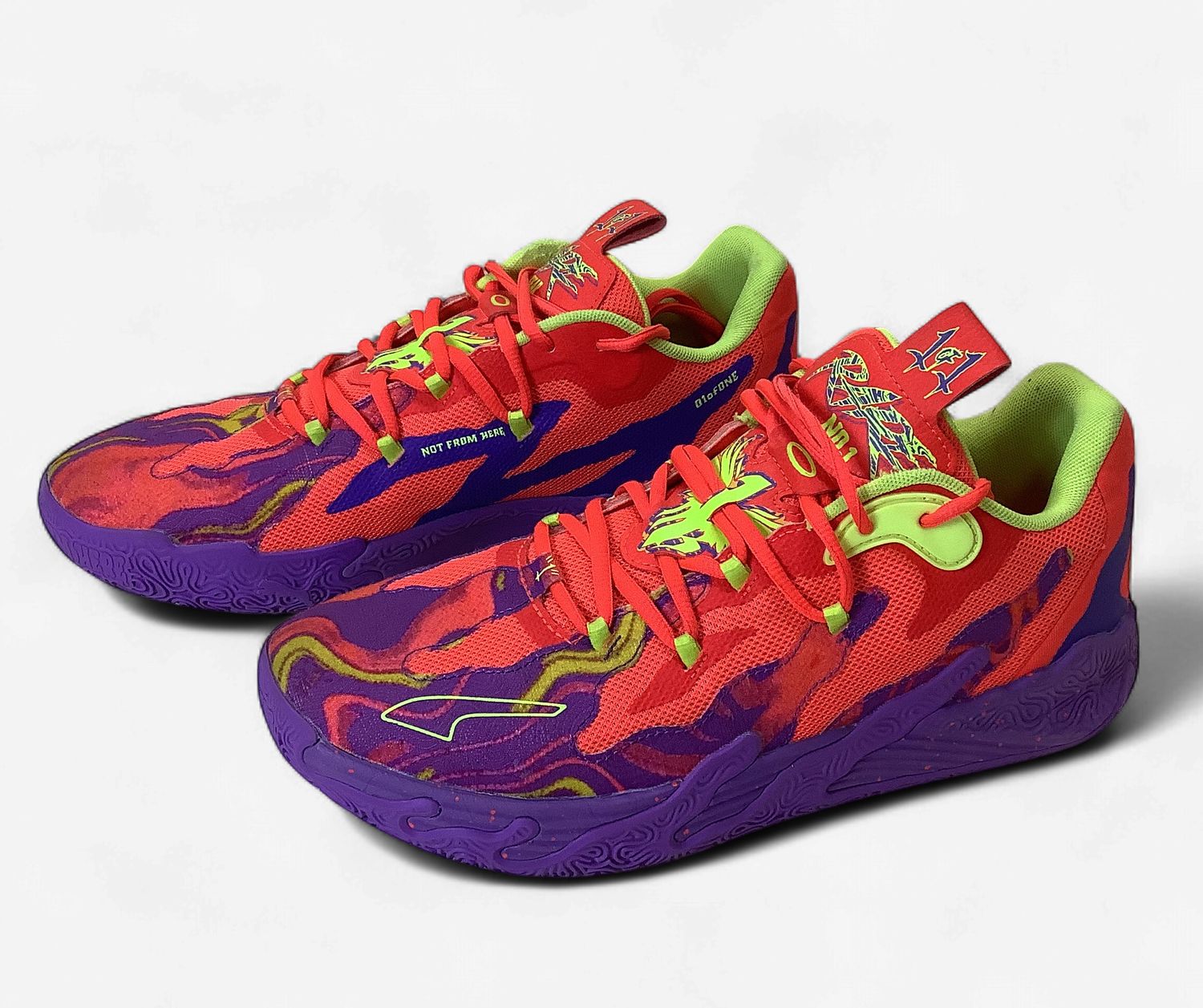 Puma LaMelo Ball MB.03 Lo Lava Sneakers (Men's Size 9.5) - CL2098