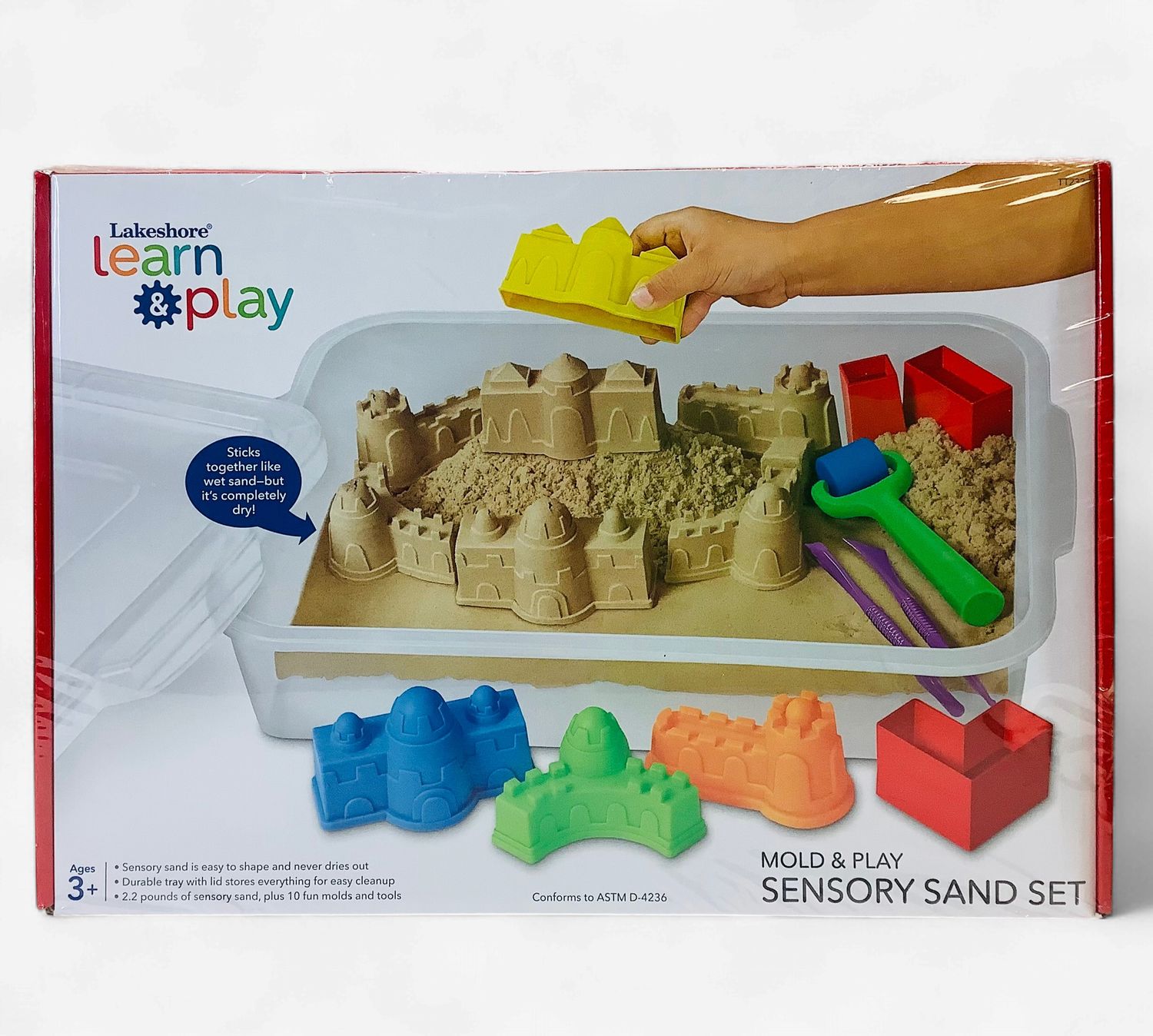 Lakeshore Learn &amp; Play Mold &amp; Play Sensory Sand Set (Ages 3+) - RS5713
