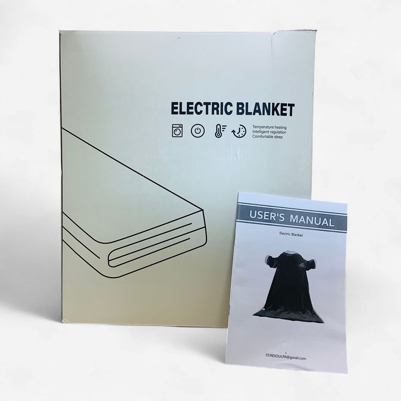 Electric Wearable Heated Blanket with Foot Pocket, Dark Blue - RS5721