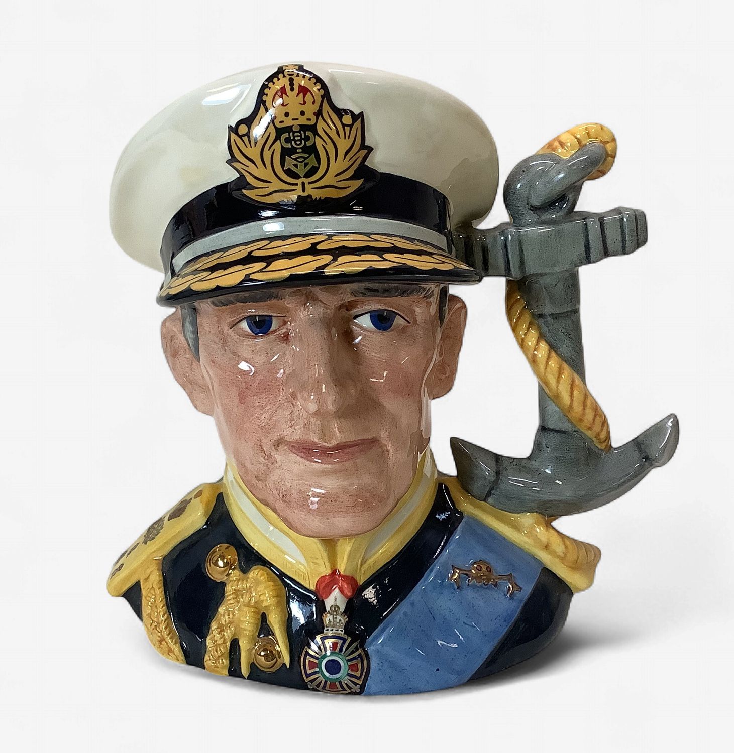 Royal Doulton Earl Mountbatten of Burma Character Jug D6944 - RS5725