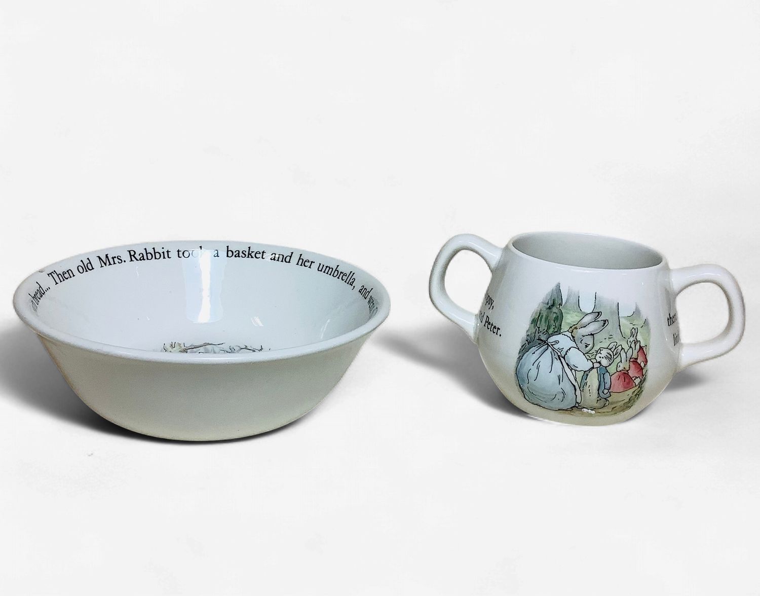 Wedgewood Beatrix Potter Peter Rabbit Children's Bowl &amp; Mug Set - RS5729