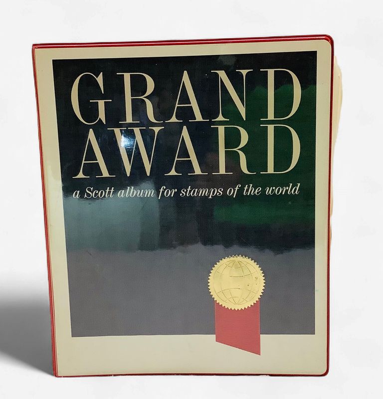 Grand Award - a Scott album for stamps of the world with Hundreds of Stamps USA &amp; Foreign 1930's to 1959 - RS5734