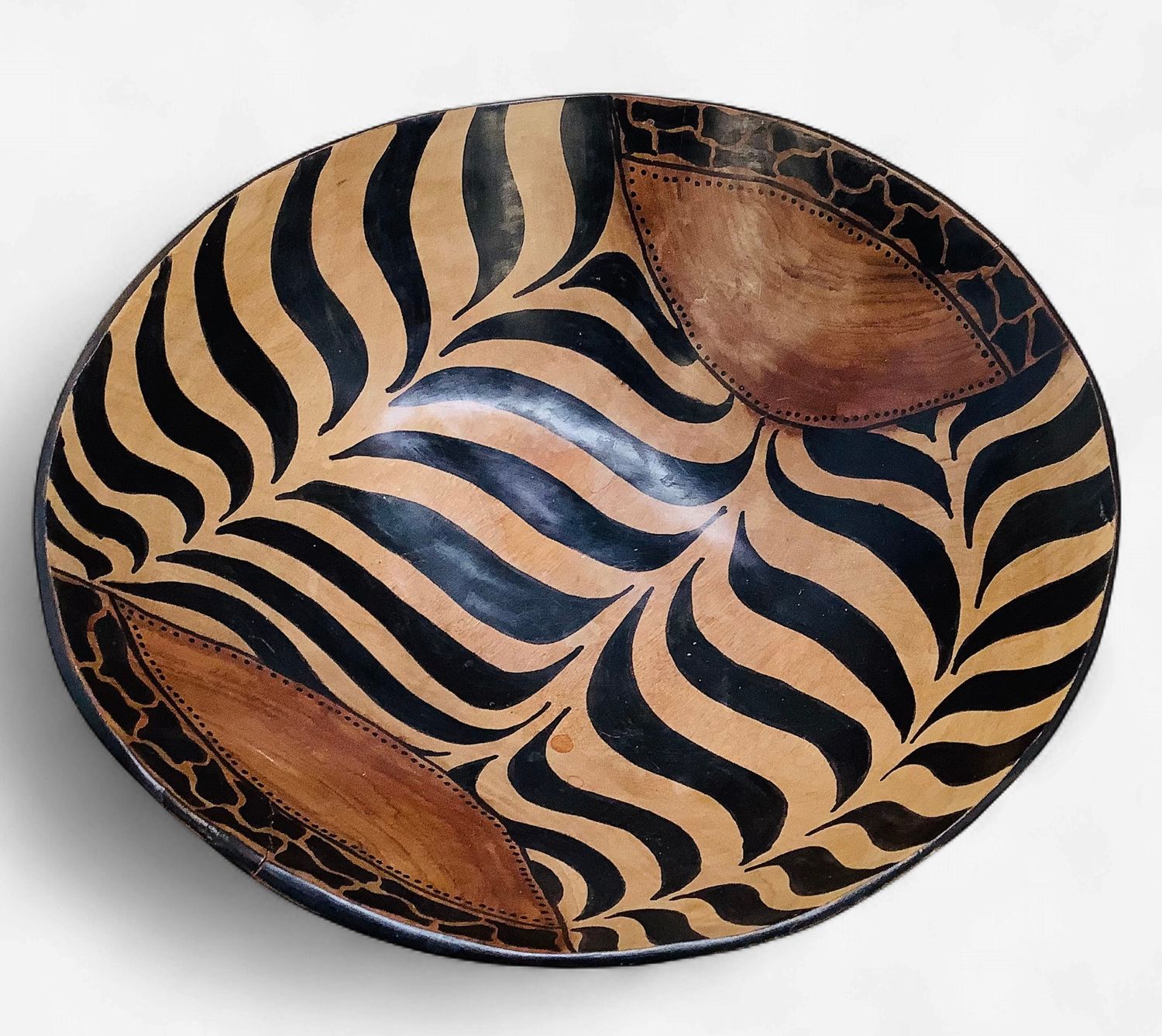 Vintage Carved Wooden Bowl - RS5735