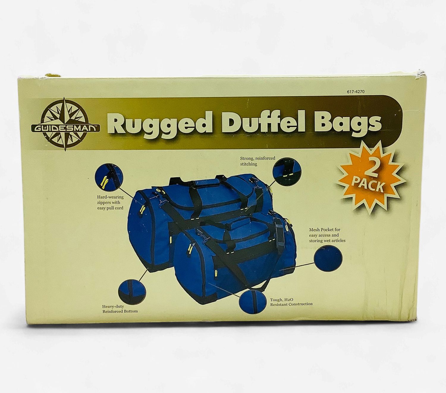 Guidesman Rugged Duffle Bags, Blue (2 Pack) - RS5774