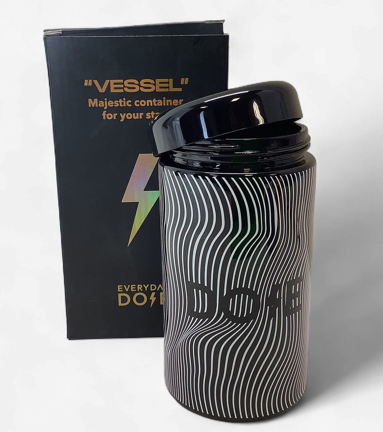 Everyday Dose Coffee Vessel w/Lid, Black - RS5782