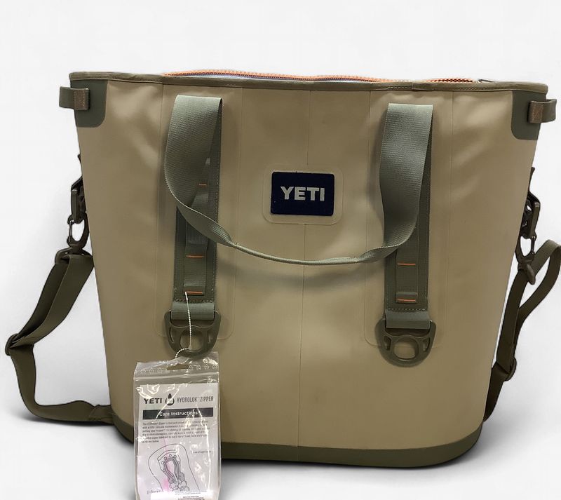 YETI Hopper 40 Portable Soft-Sided Cooler Bag with Shoulder Strap, Field Tan - RS5819