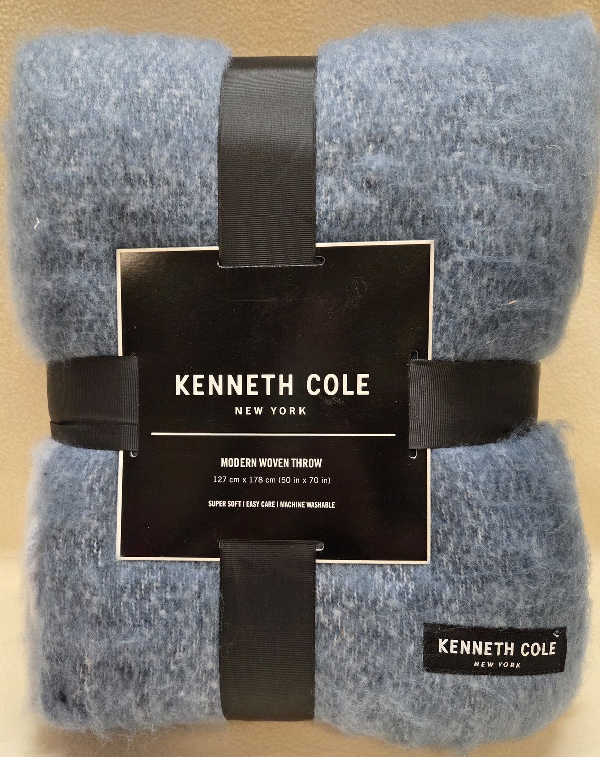 Kenneth Cole Modern Woven Throw, Medium/Dark Blue - RS5827