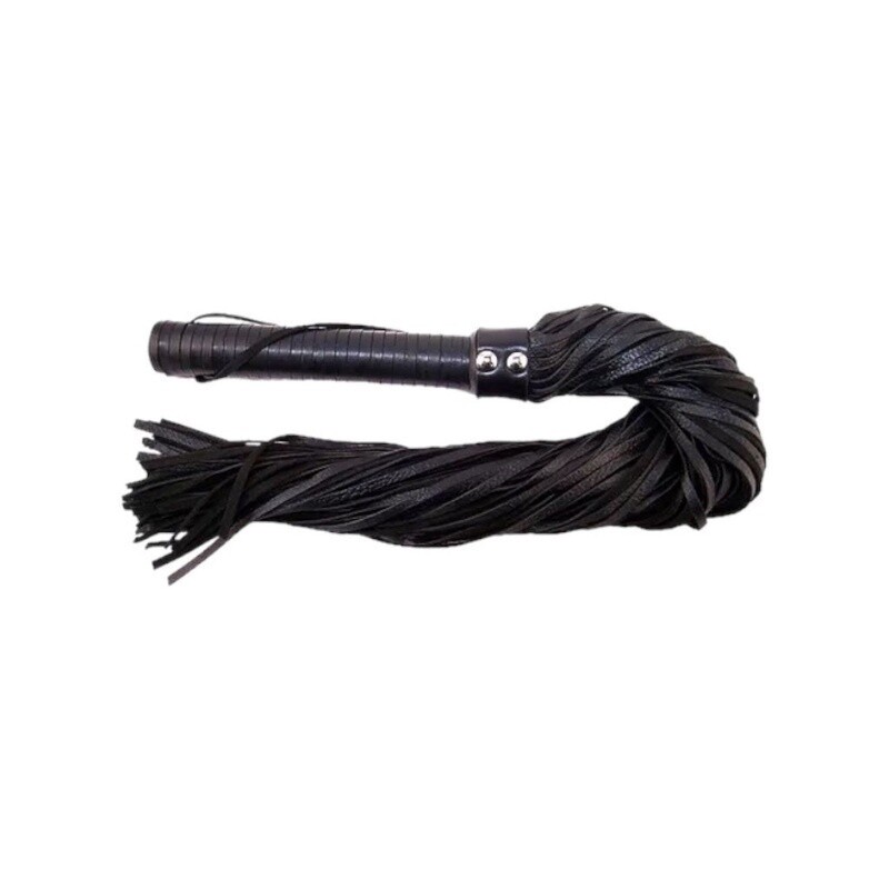 Leather Flogger With Leather Handle