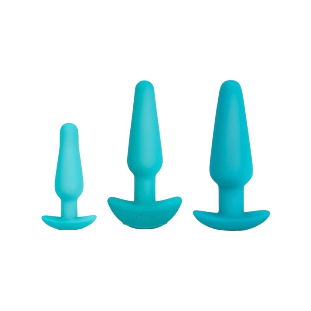 B-Vibe Anal Training &amp; Education Set, Color: Blue