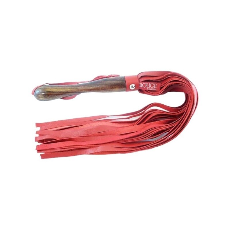Wooden Handle Leather Flogger