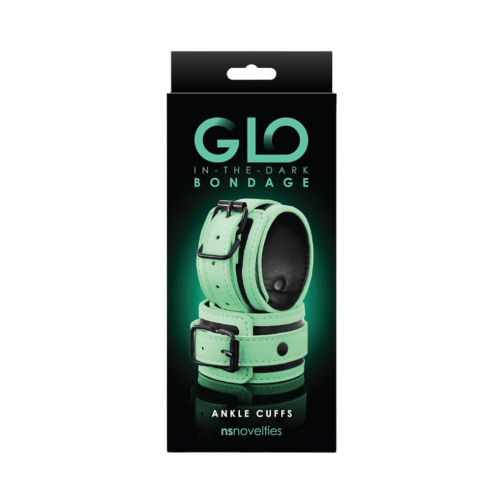 Glo Bondage Glow In The Dark Ankle Cuffs