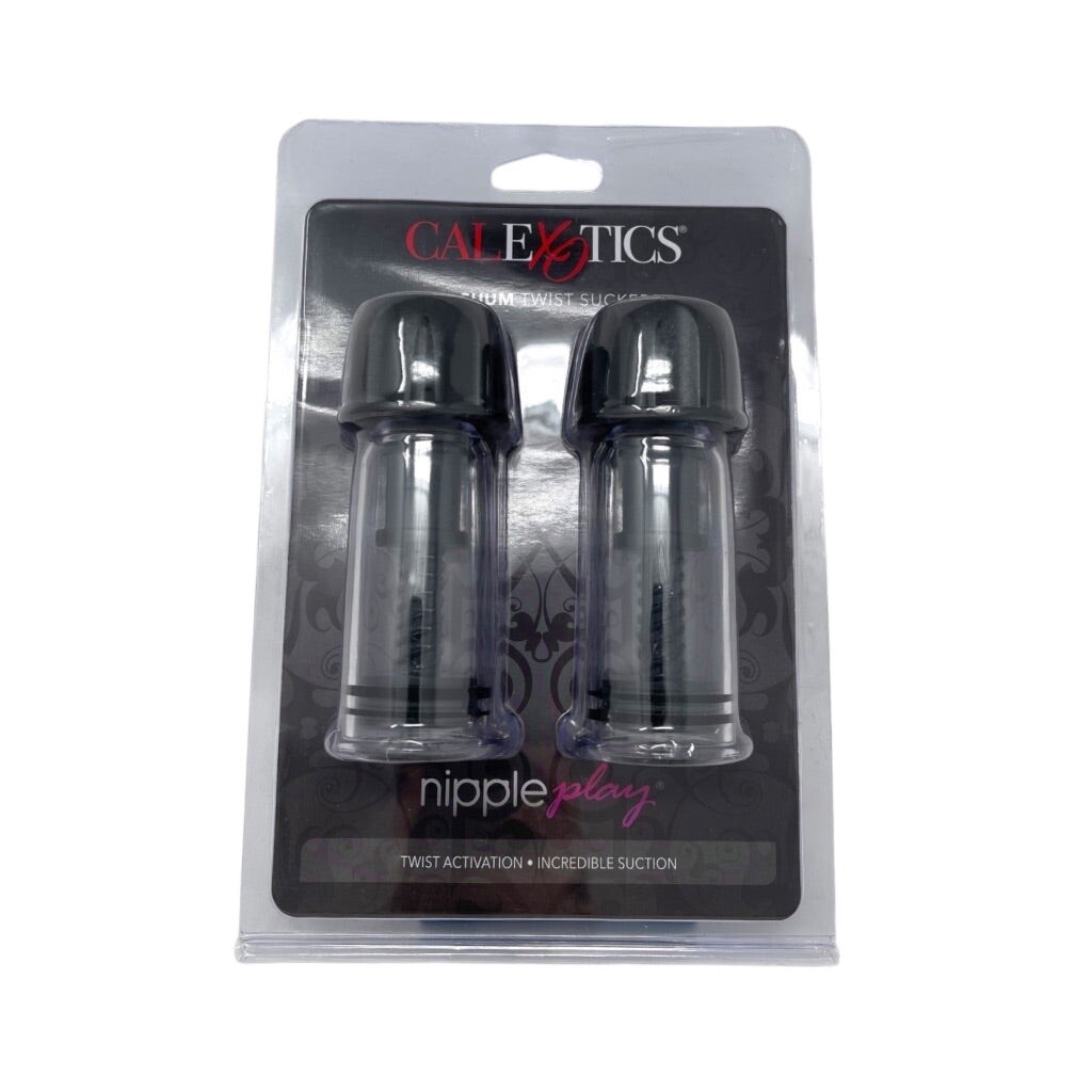 Nipple Play Vacuum Twist Suckers, Color: Black