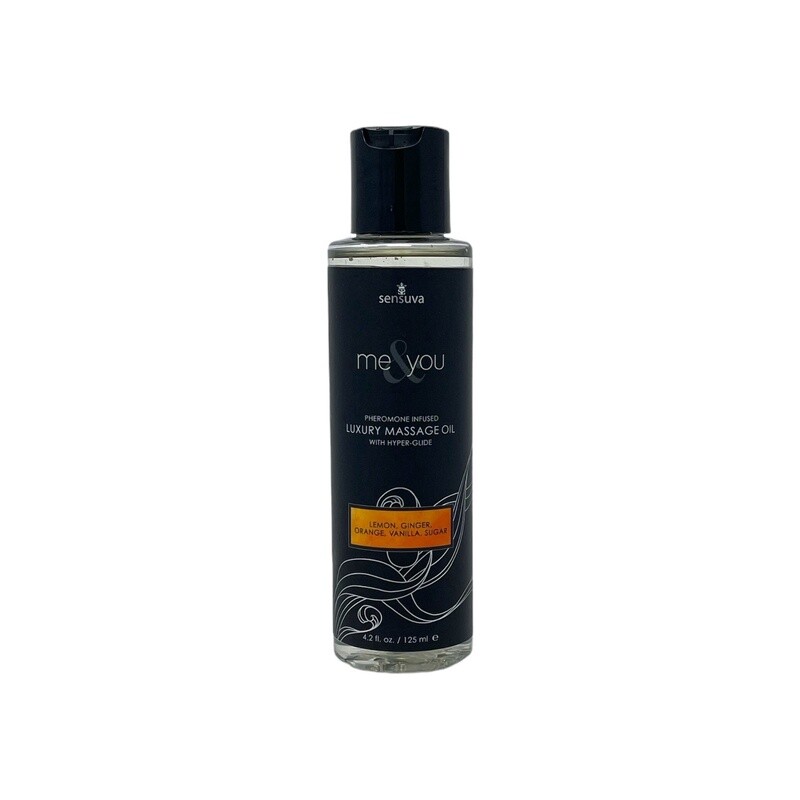 Me &amp; You Pheromone Massage Oil Lemon, Ginger, Orange &amp; Vanilla Sugar