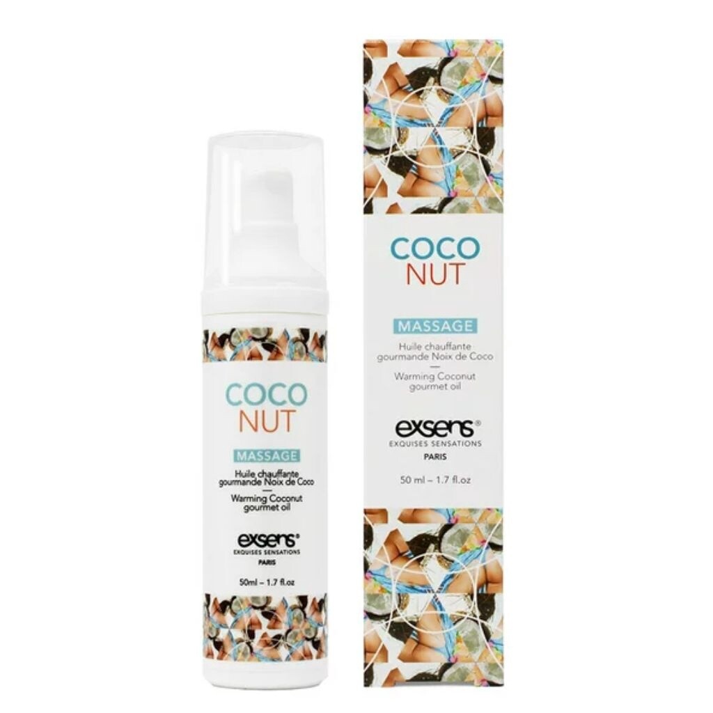 Exsens Coconut Warming Massage Oil 1.7 oz