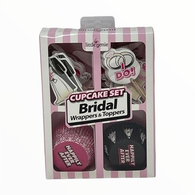 Bridal Wrappers & Toppers Cupcake Set