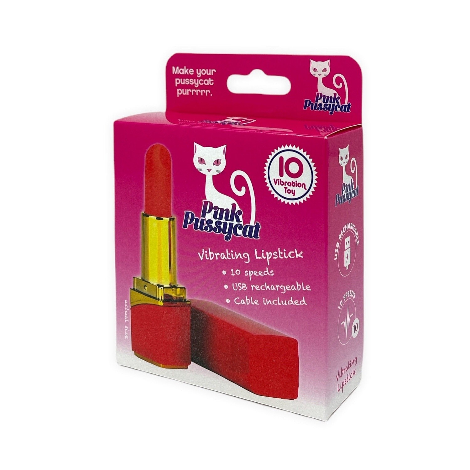 Pink Pussycat Lipstick Vibrator