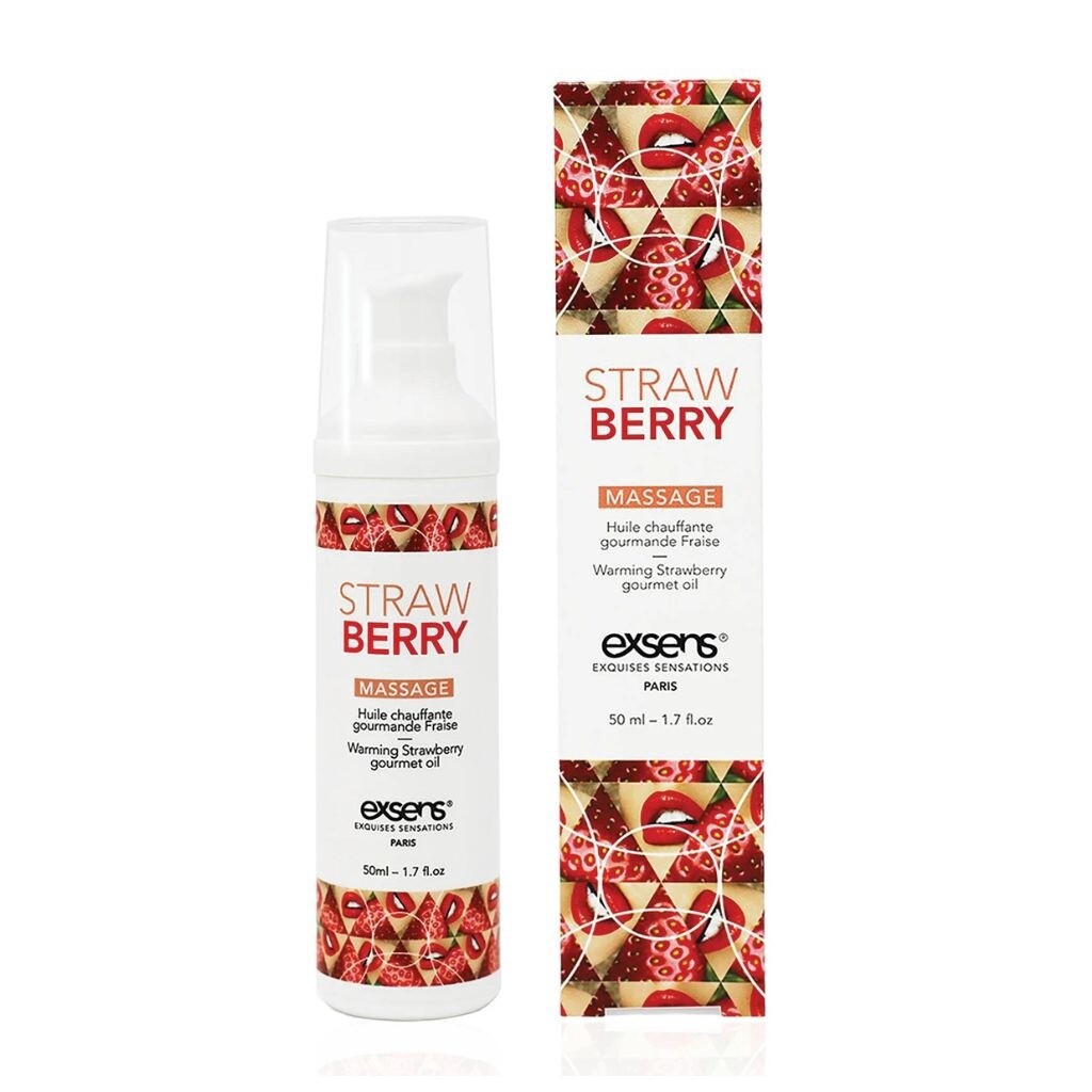 Exsens Strawberry Warming Massage Oil