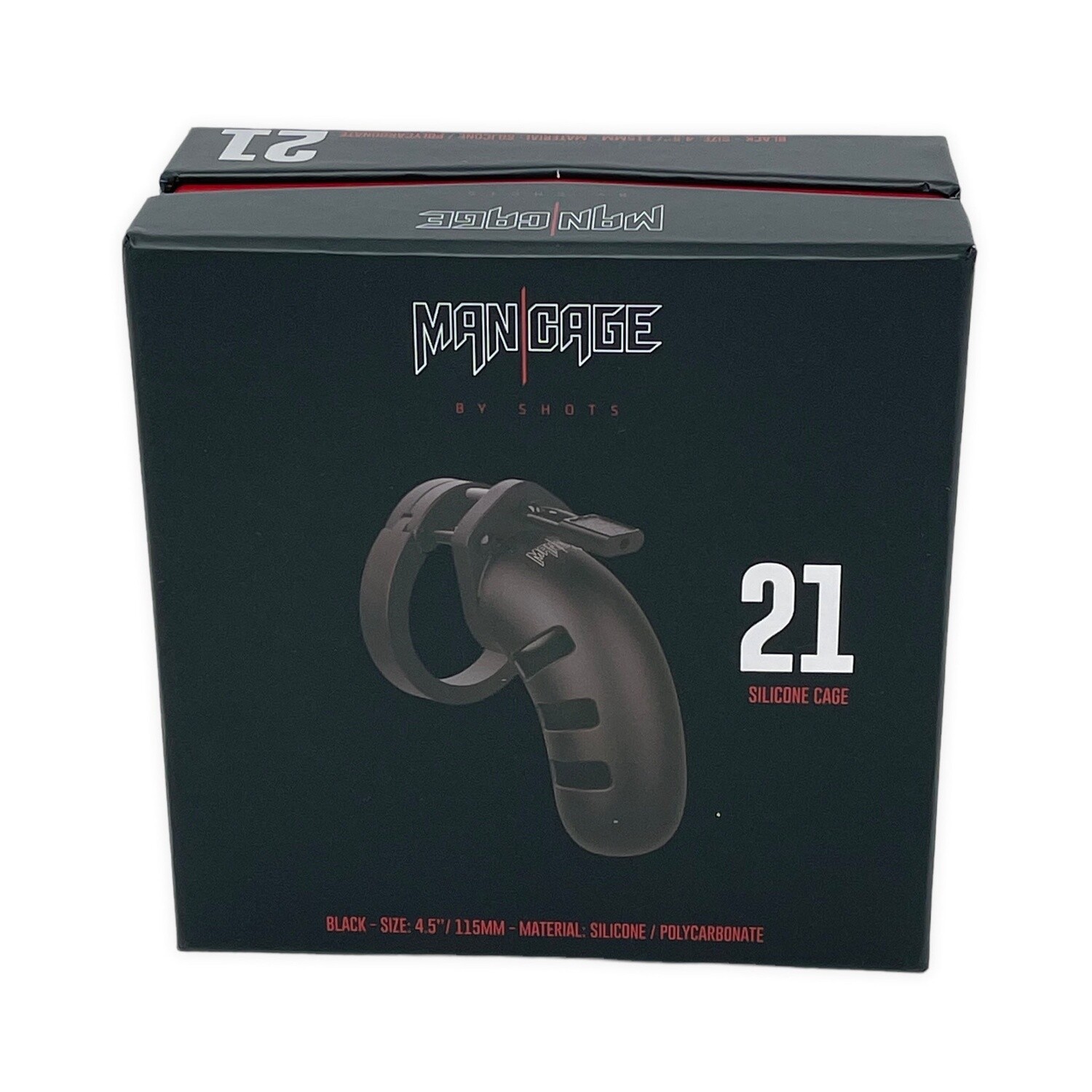 Man Cage Model 21 Silicone Chastity Cage 4.5&quot;