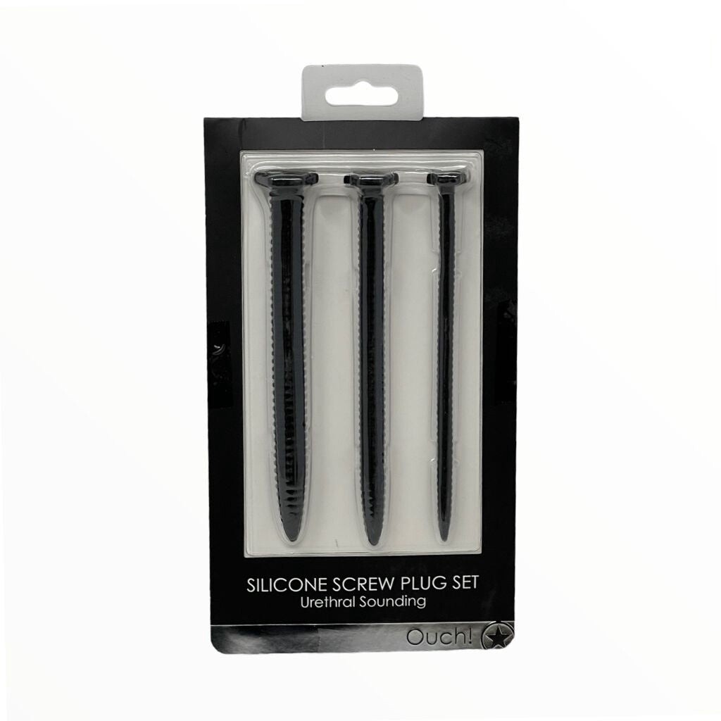 Ouch! Silicone Screw Sounding Plug Set