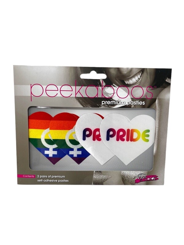 Peekaboo Pride Hearts Pasties