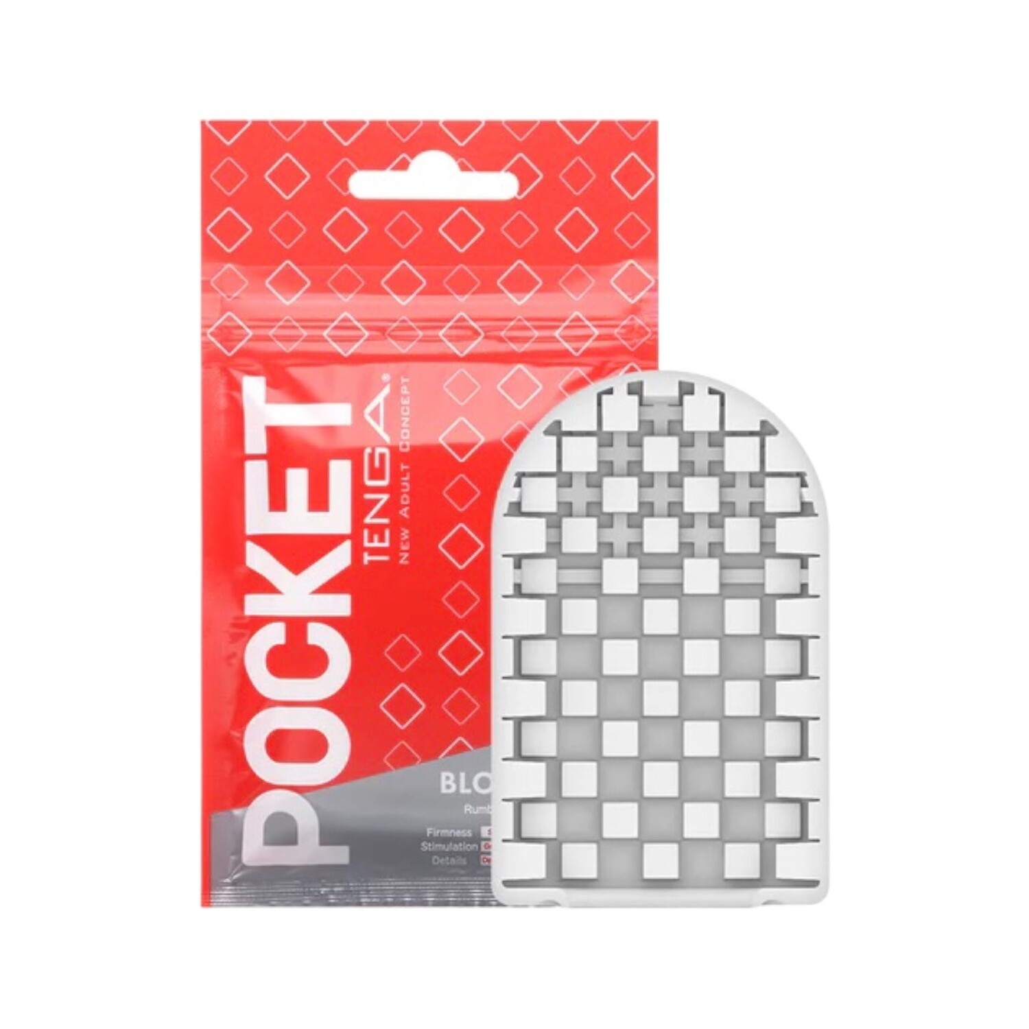 Tenga Pocket Stroker, Style: Block Edge
