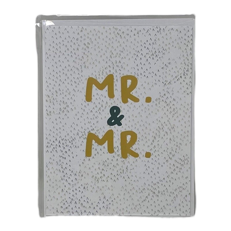 Mr. &amp; Mr. Wedding Card