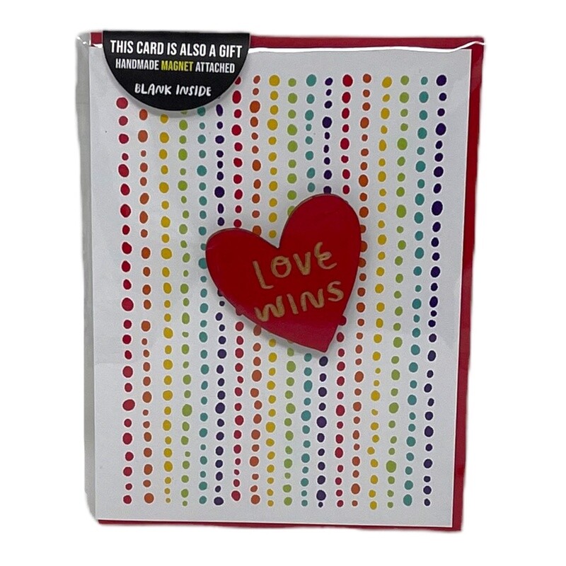 Love Wins Card &amp; Magnet