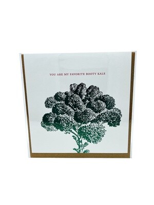 My Favorite Booty Kale Greeting Card
