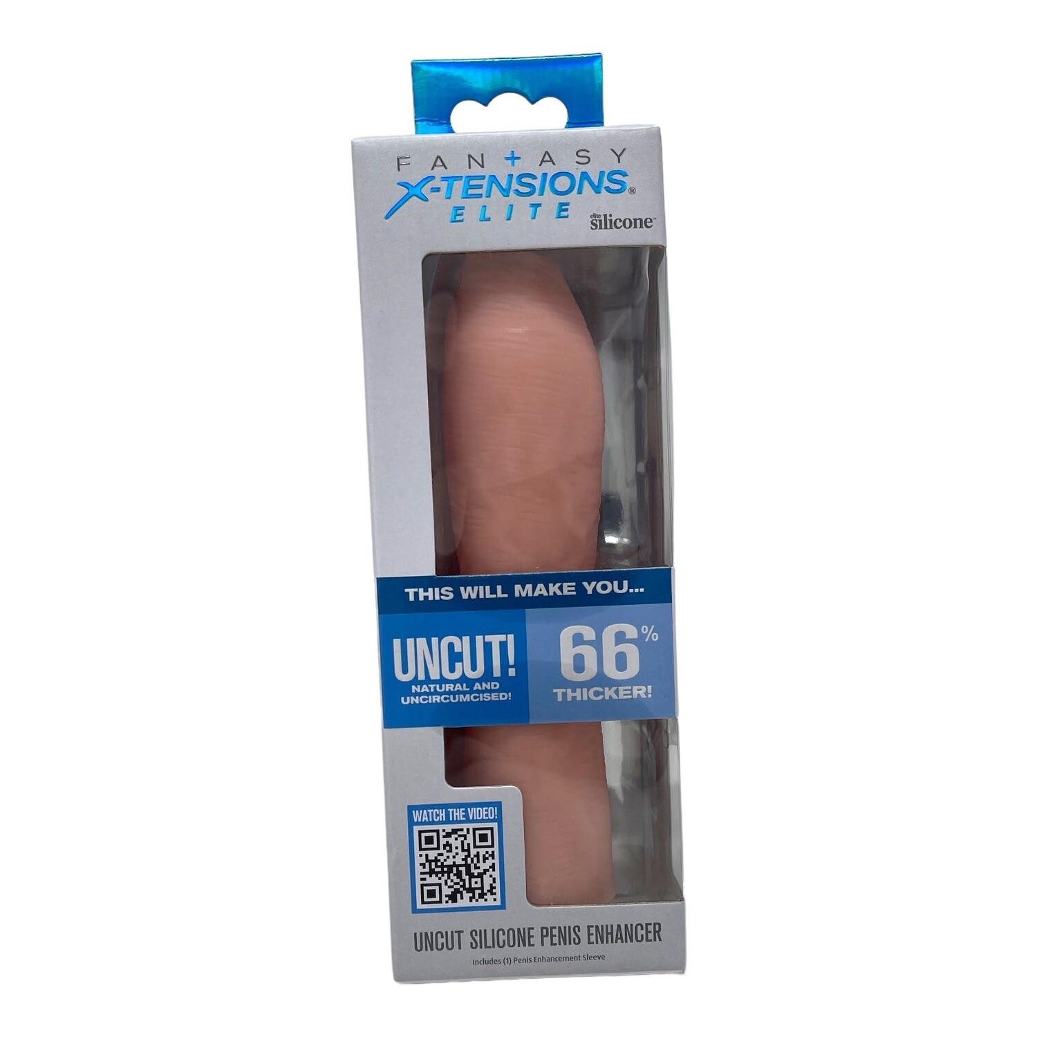 Fantasy X-Tensions Silicone Uncut Extension Sleeve, Color: Beige